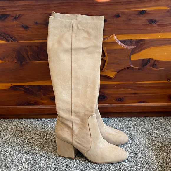 Sam Edelman Shoes - Sam Edelman Beige Knee Boots Size 11
